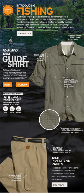 Chemise Eddie Bauer Homme Taille M - Pêche Ventilée Manches Courtes - Beige - Occasion Très Bon état